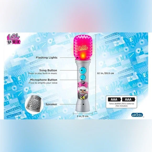 Lol Surprise Remix Toy Microphone - Picture 8 of 8
